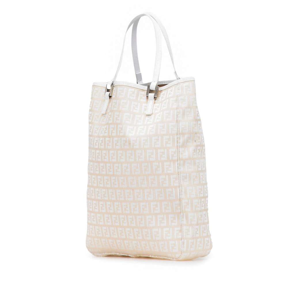 Fendi Zucchino Canvas Tote Brown Canvas Very good - Back View