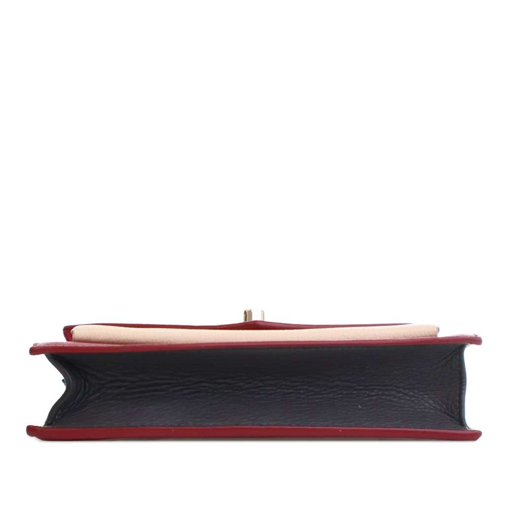 Louis Vuitton Bicolor Leather MyLockMe Chain Pochette Red Leather Good - Inside View