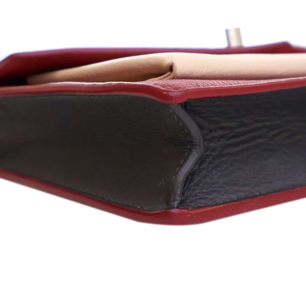 Louis Vuitton Bicolor Leather MyLockMe Chain Pochette Red Leather Good - Box View