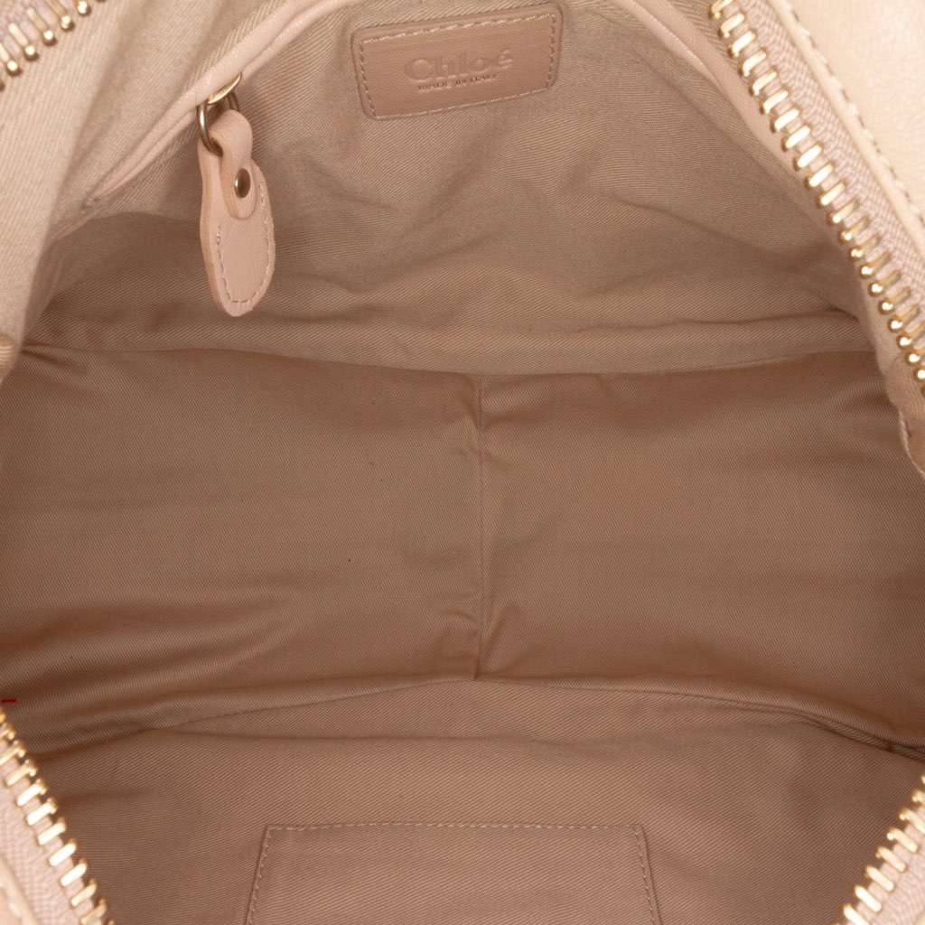 Chloé Medium Studded Leather Paraty Satchel Brown Leather Good condition - Model View