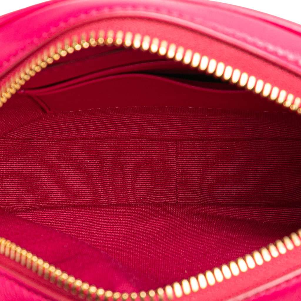 Celine Quilted Calfskin C Charm Crossbody Pink Leather Very good - Model View