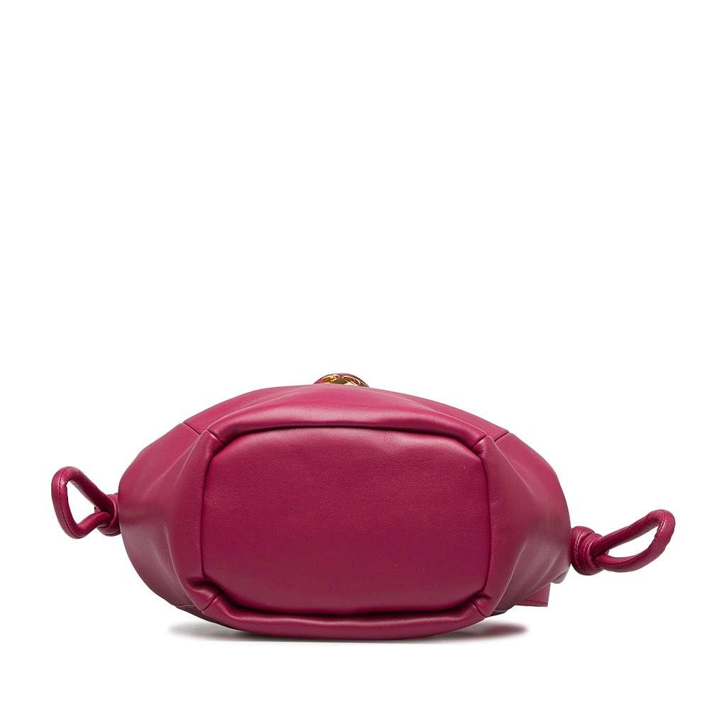 Bottega Veneta Beak Handbag Pink Leather Good - Model View