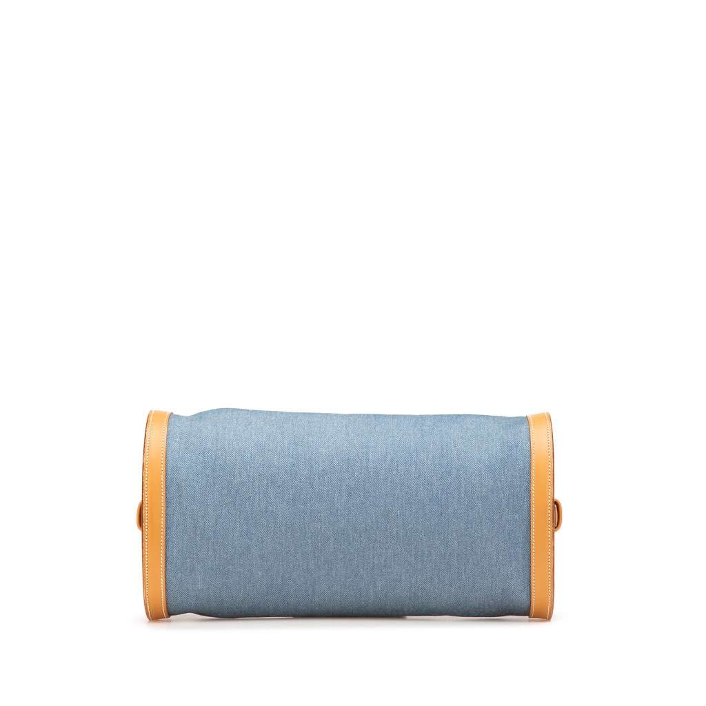 Hermès Denim and Calfskin Sac Doremi 33 Blue Denim Very good condition - Inside View