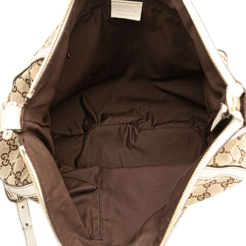 Gucci GG Canvas Abbey D Ring Crossbody Brown Canvas Very good - Model View