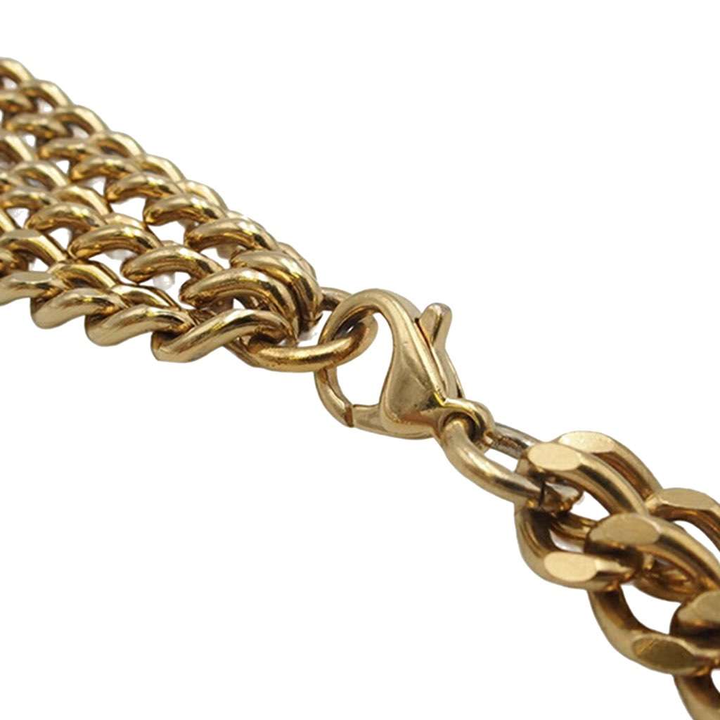 Chanel Gold Plated Coco Rhinestones Chain Belt Gold Metal Good condition - Inside View
