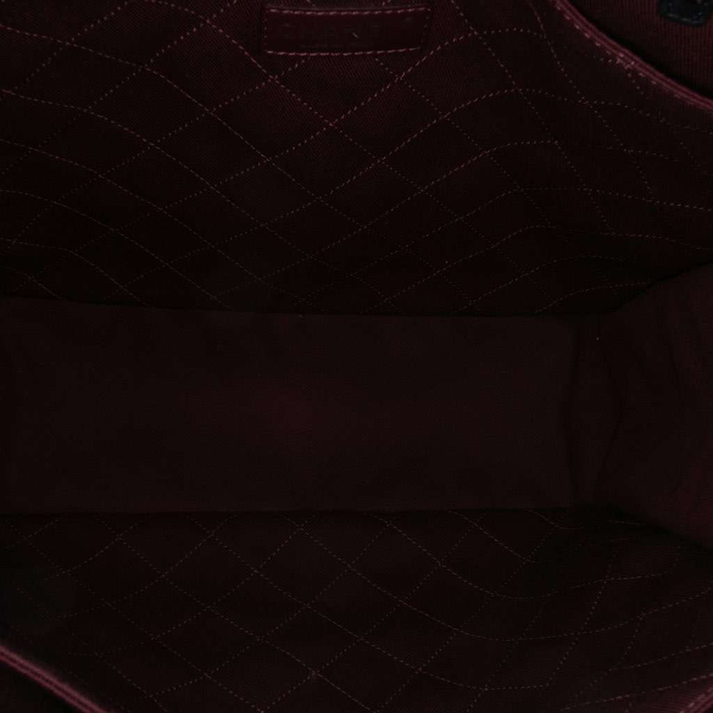 Chanel Small Canvas Lets Demonstrate Tote White Canvas Good - Model View