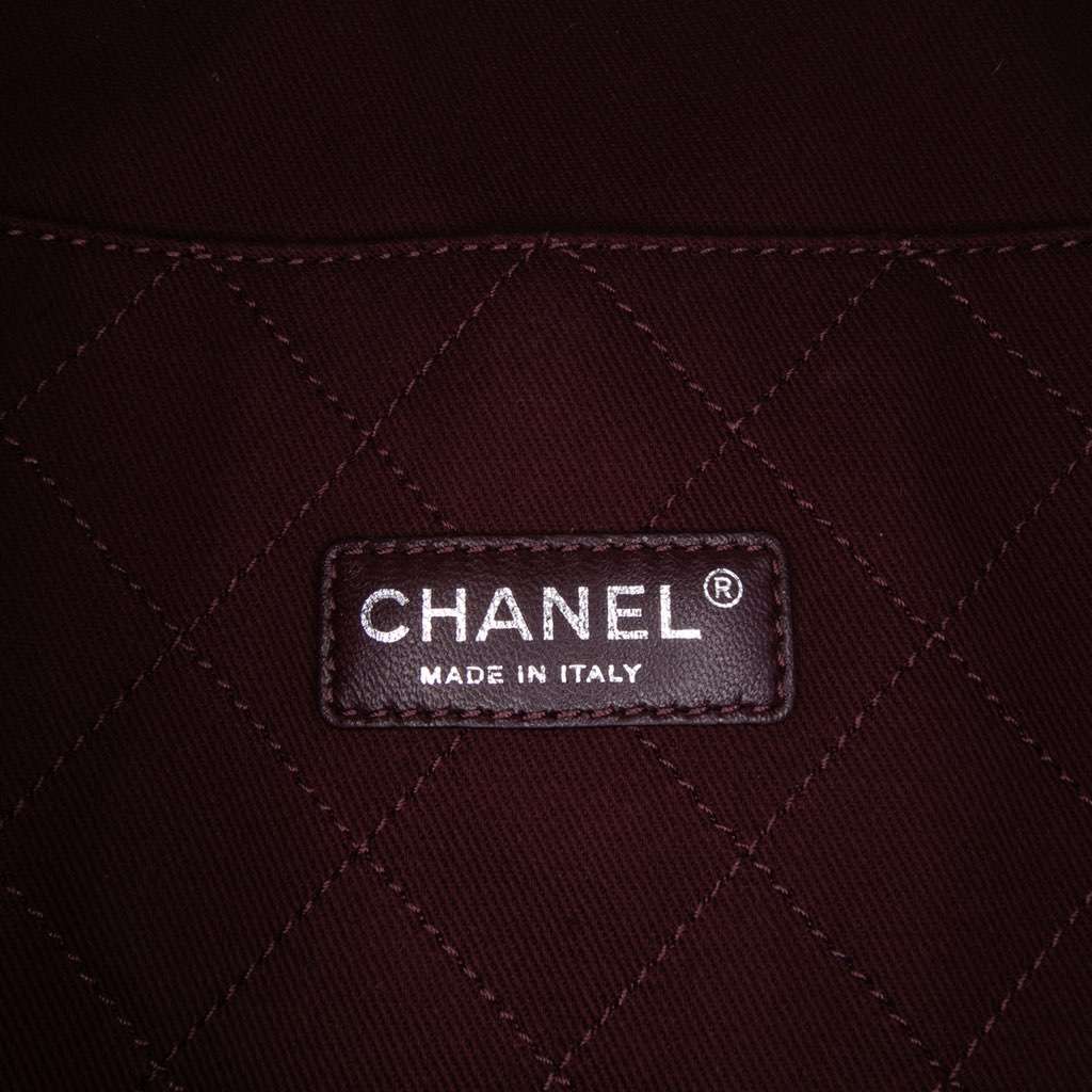 Chanel Small Canvas Lets Demonstrate Tote White Canvas Good - Box View