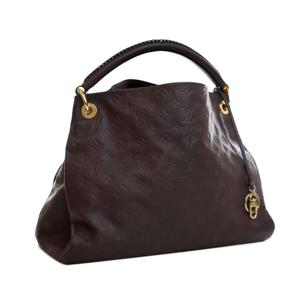 Louis Vuitton Monogram Empreinte Artsy MM Brown Leather Good - Back View