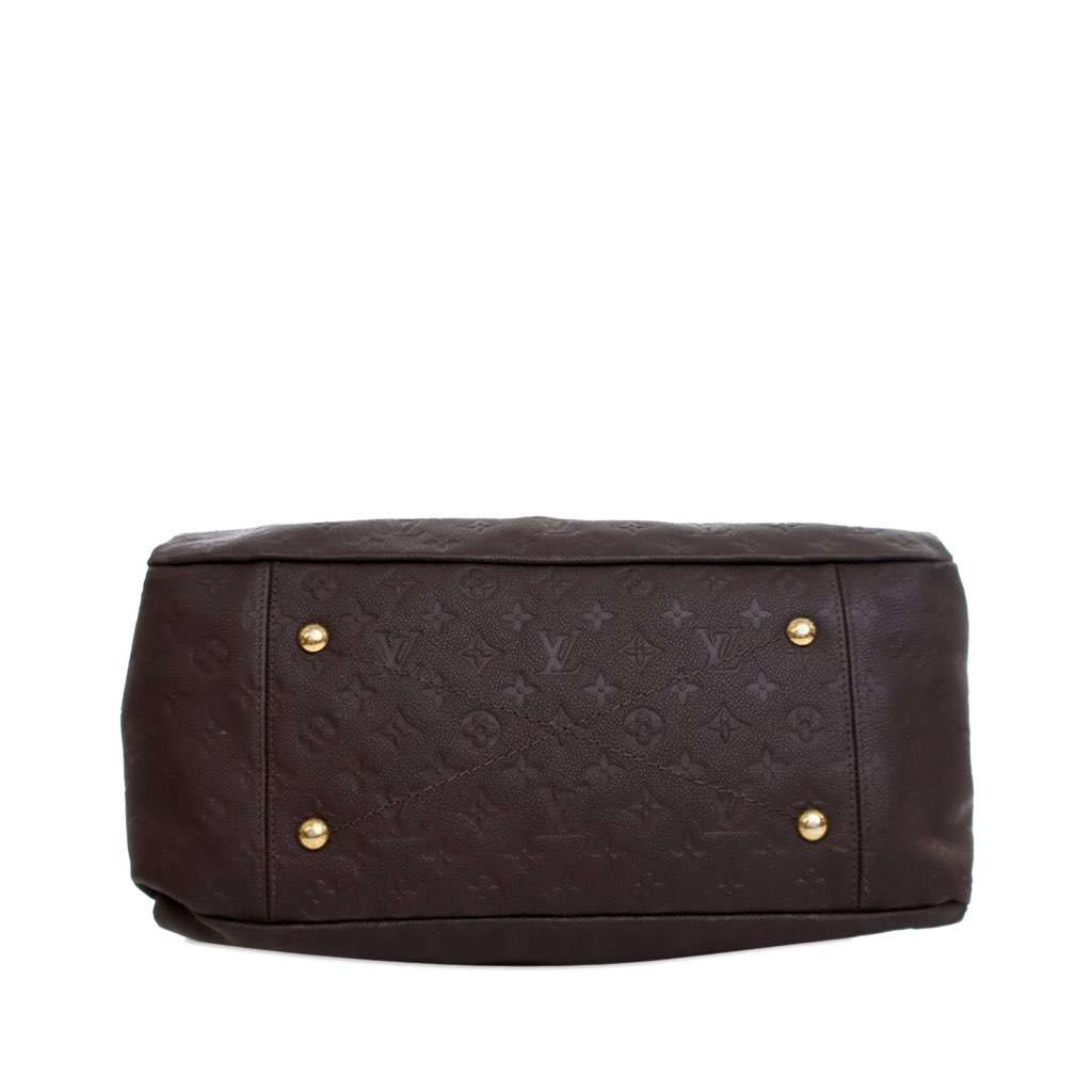 Louis Vuitton Monogram Empreinte Artsy MM Brown Leather Good - Model View