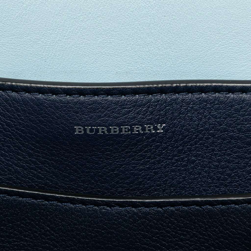 Burberry Medium Tricolor Leather Marais Belt Bag Blue Leather Good - Box View