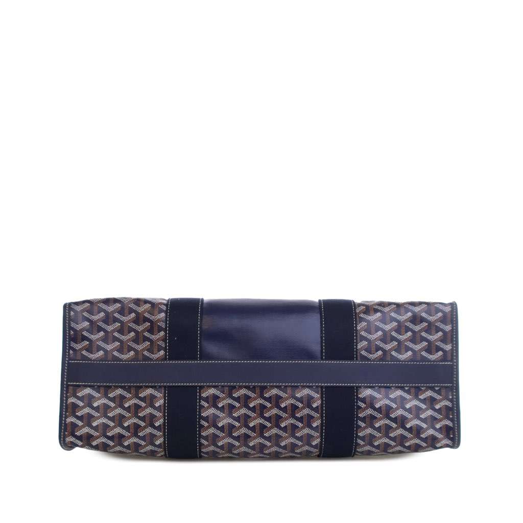 Goyard Goyardine Villette MM Blue Canvas Good - Model View