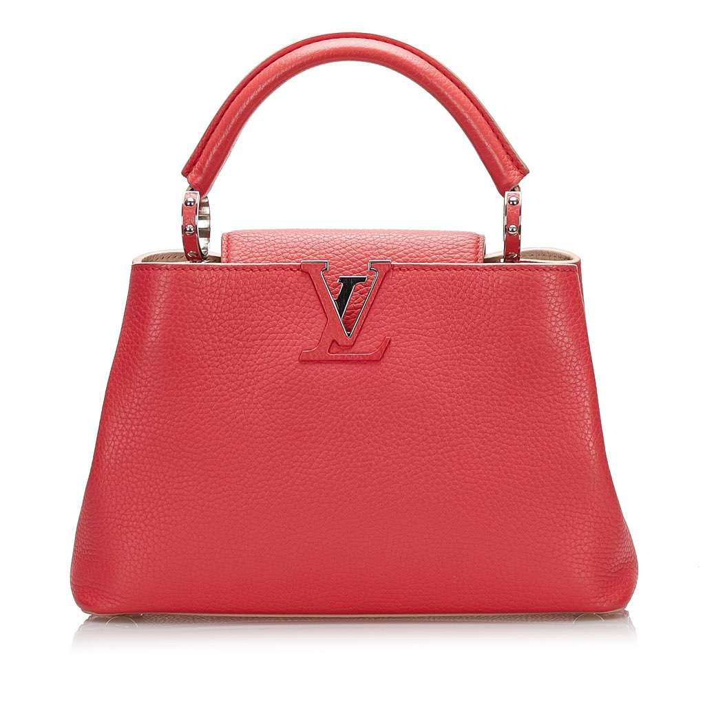Louis Vuitton Taurillon Capucines BB Red Leather Very good condition - Front View