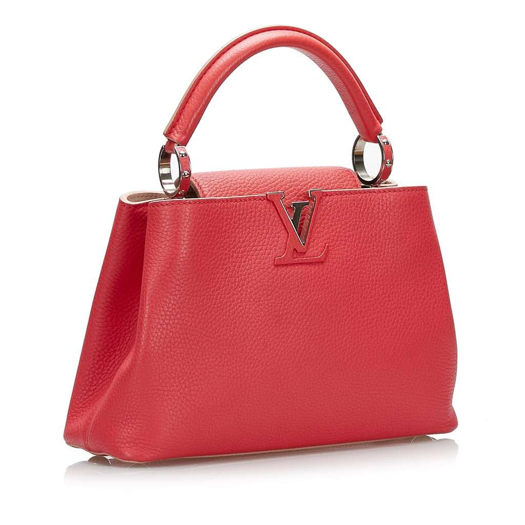 Louis Vuitton Taurillon Capucines BB Red Leather Very good condition - Back View
