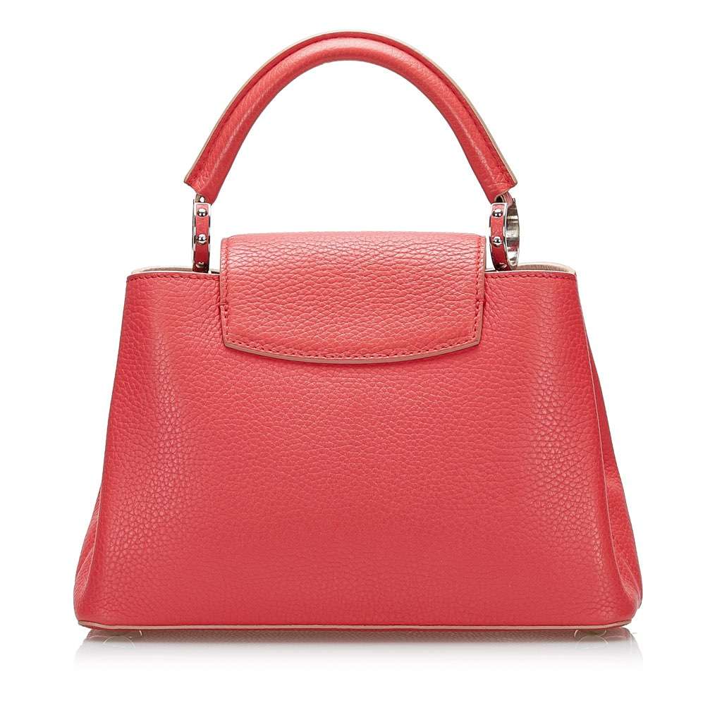 Louis Vuitton Taurillon Capucines BB Red Leather Very good condition - Inside View