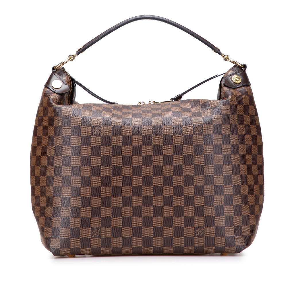 Louis Vuitton Damier Ebene Duomo Hobo Brown Canvas Very good - Front View