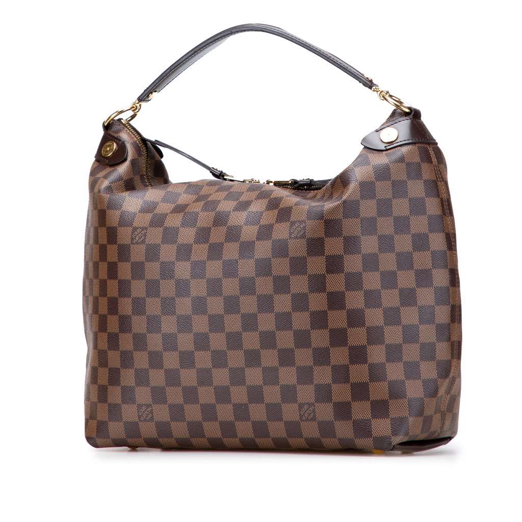 Louis Vuitton Damier Ebene Duomo Hobo Brown Canvas Very good - Back View