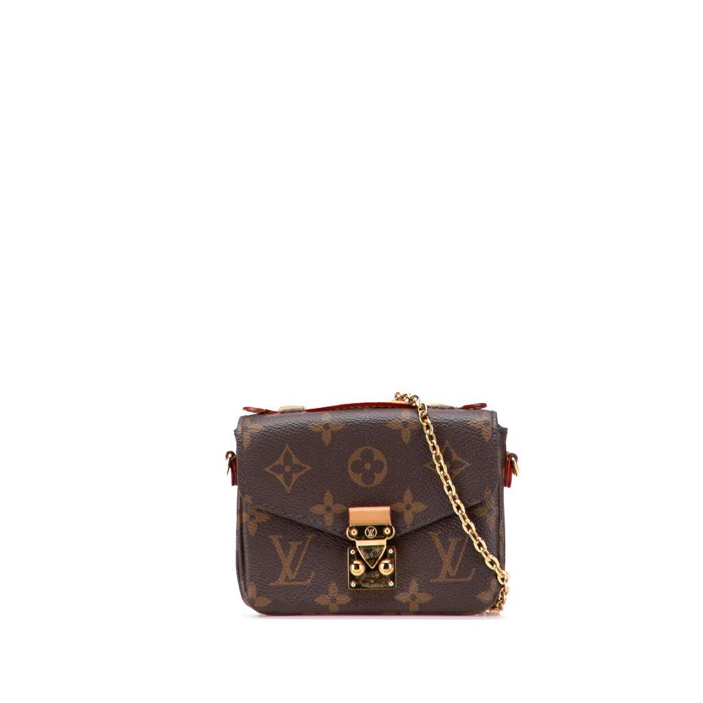 Louis Vuitton Monogram Micro Metis Brown Canvas Very good - Front View