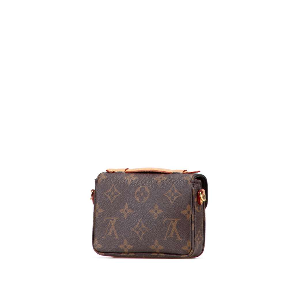 Louis Vuitton Monogram Micro Metis Brown Canvas Very good - Back View