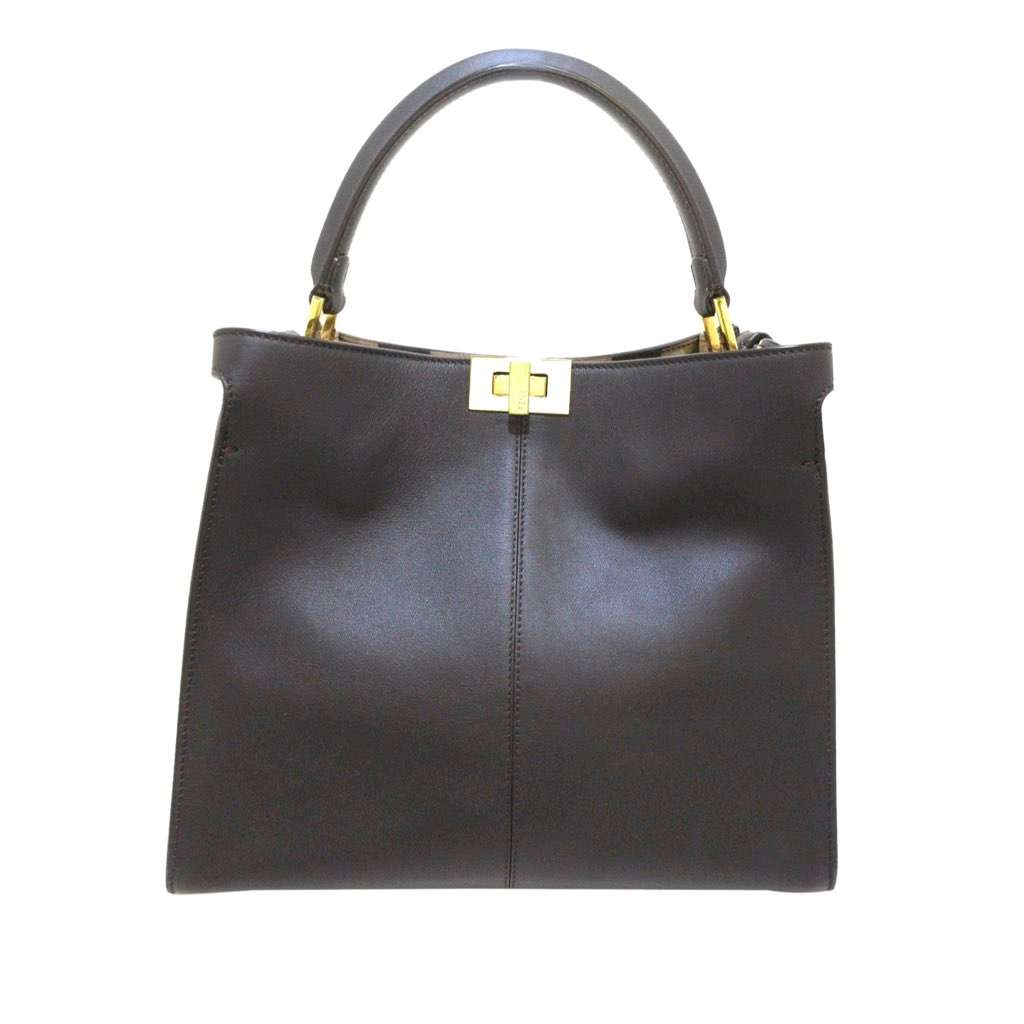 Fendi Peekaboo X Lite Medium Black Leather Very good - Front View