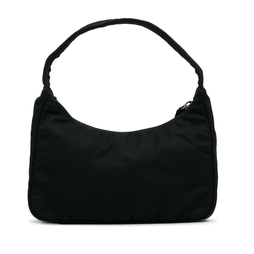 Prada Mini Tessuto Re Edition 2000 Shoulder Bag Black Good - Model View