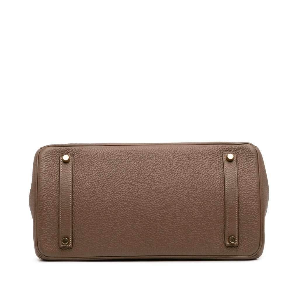 Hermès Togo Birkin Retourne 35 Brown Leather Good condition - Inside View