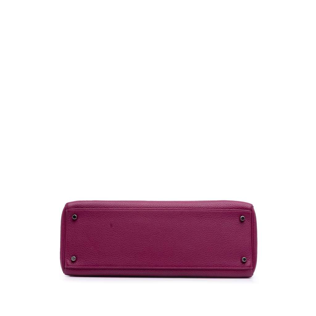 Hermès Togo Kelly II Retourne 35 Purple Leather Good condition - Inside View