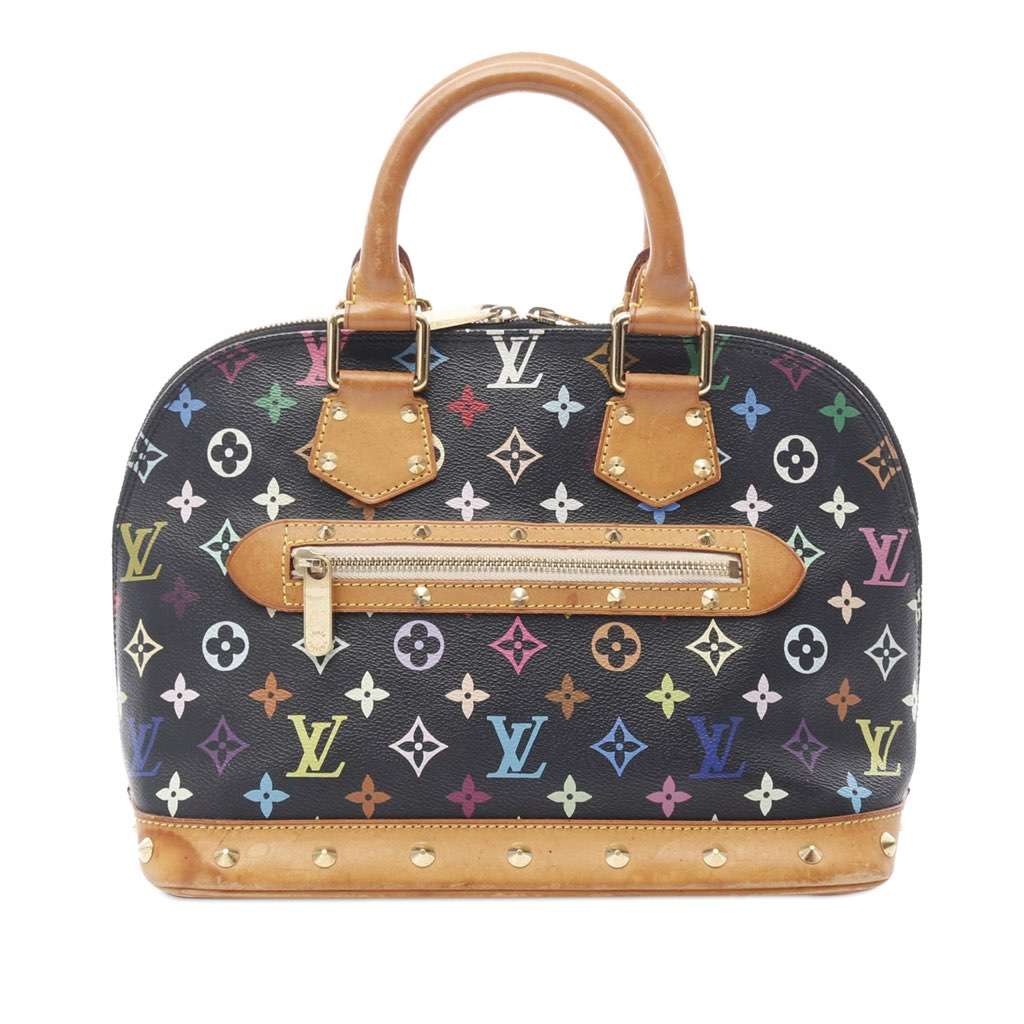Louis Vuitton Monogram Multicolore Alma PM Black Canvas Good condition - Front View