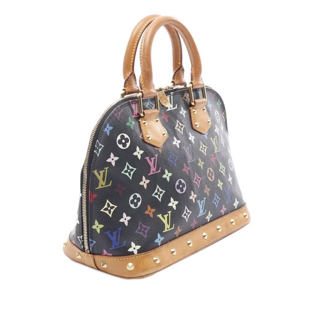 Louis Vuitton Monogram Multicolore Alma PM Black Canvas Good condition - Back View