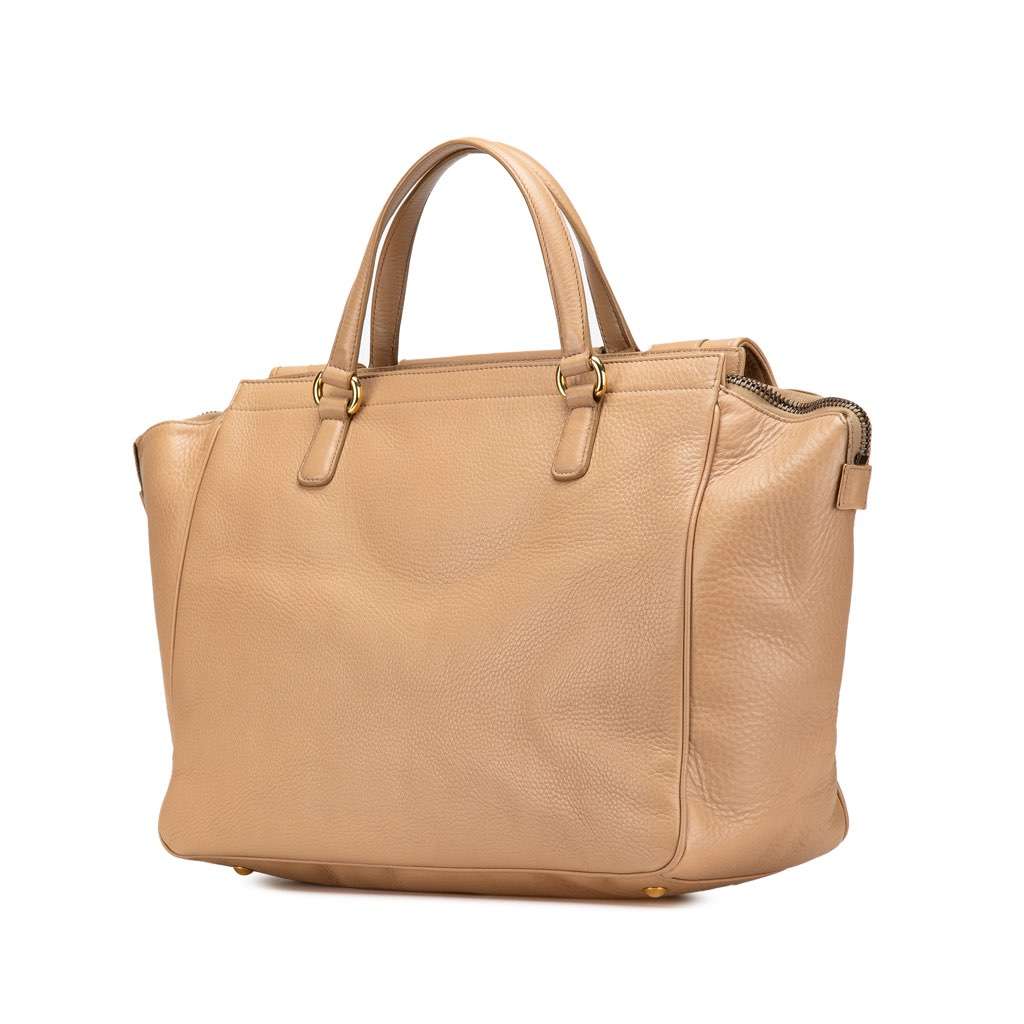 Gucci Medium Leather 1973 Handbag Brown Leather Good condition - Back View