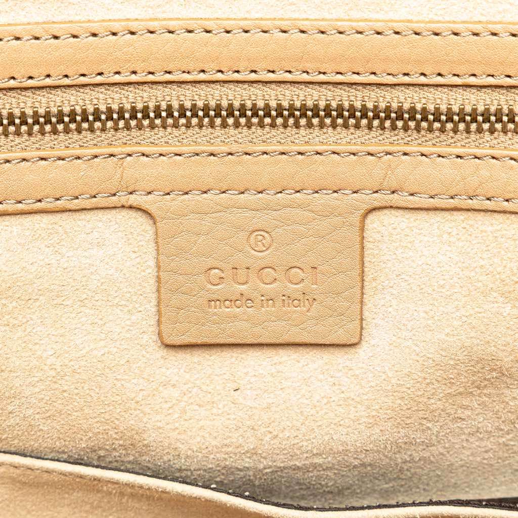 Gucci Medium Leather 1973 Handbag Brown Leather Good condition - Box View