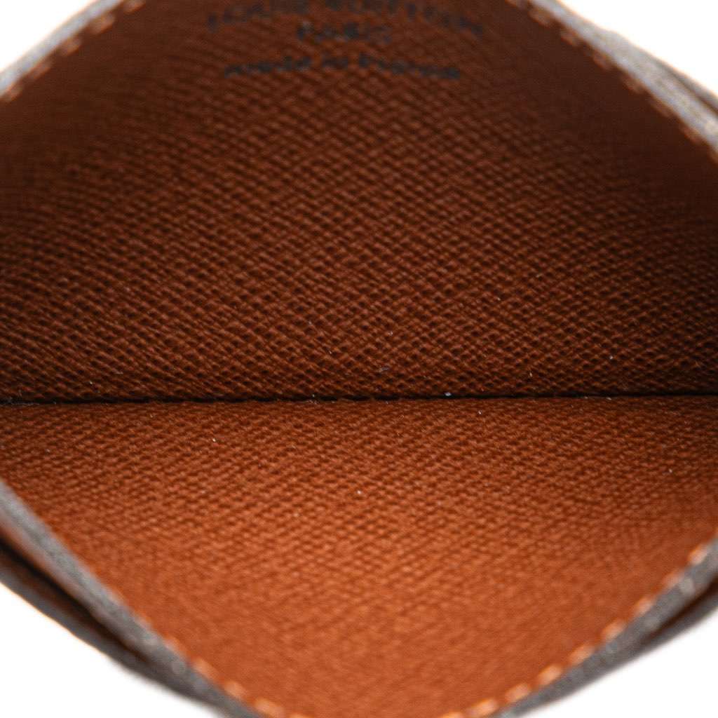 Louis Vuitton Monogram Card Holder Brown Canvas Good condition - Model View