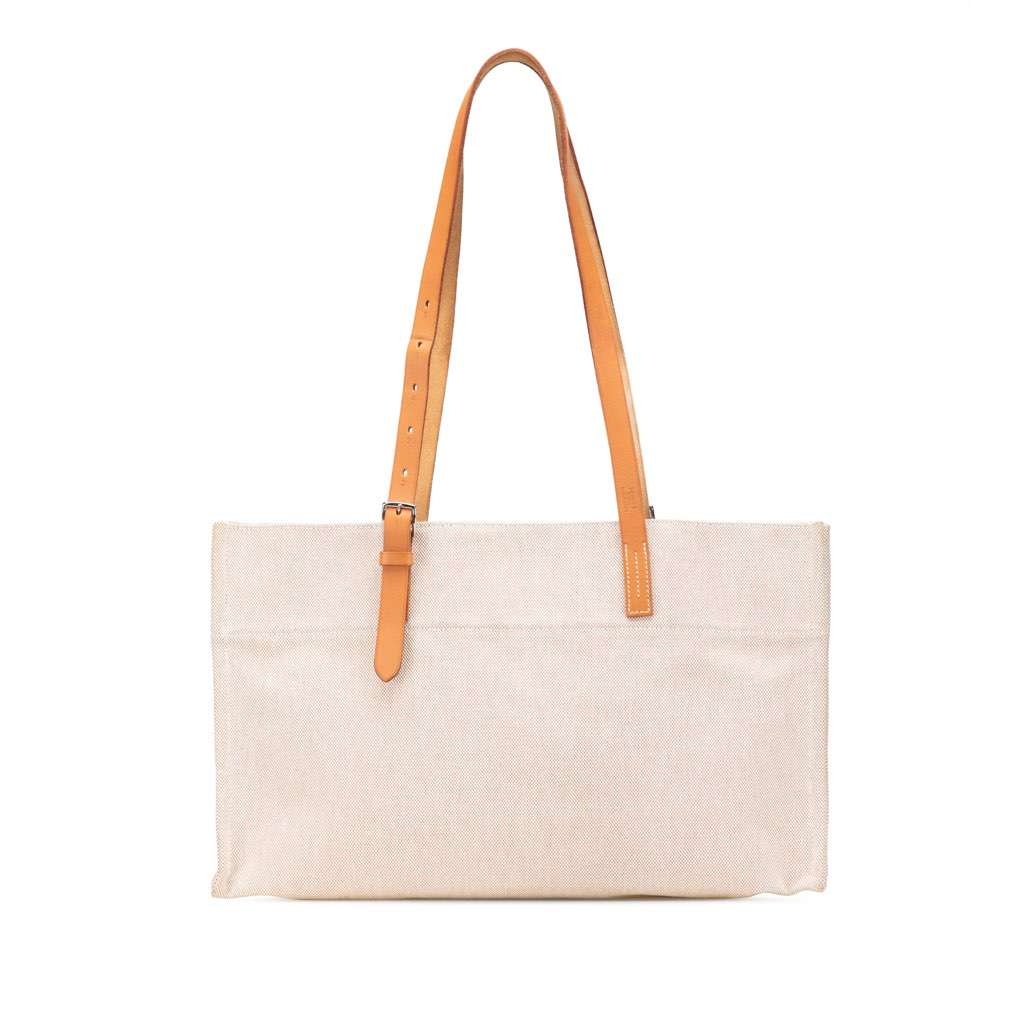 Hermès Toile Etriviere Elan Brown Canvas Good condition - Front View