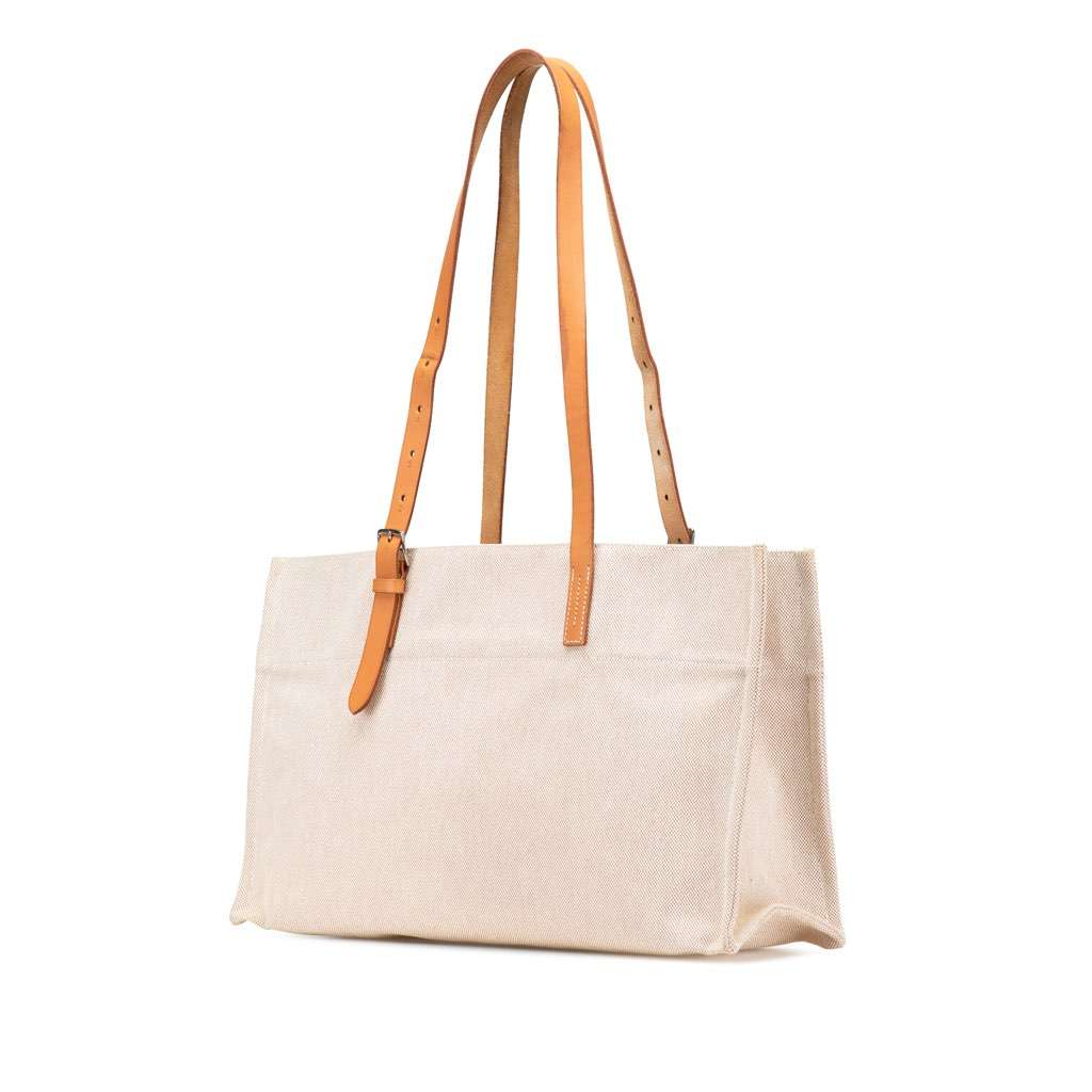 Hermès Toile Etriviere Elan Brown Canvas Good condition - Back View