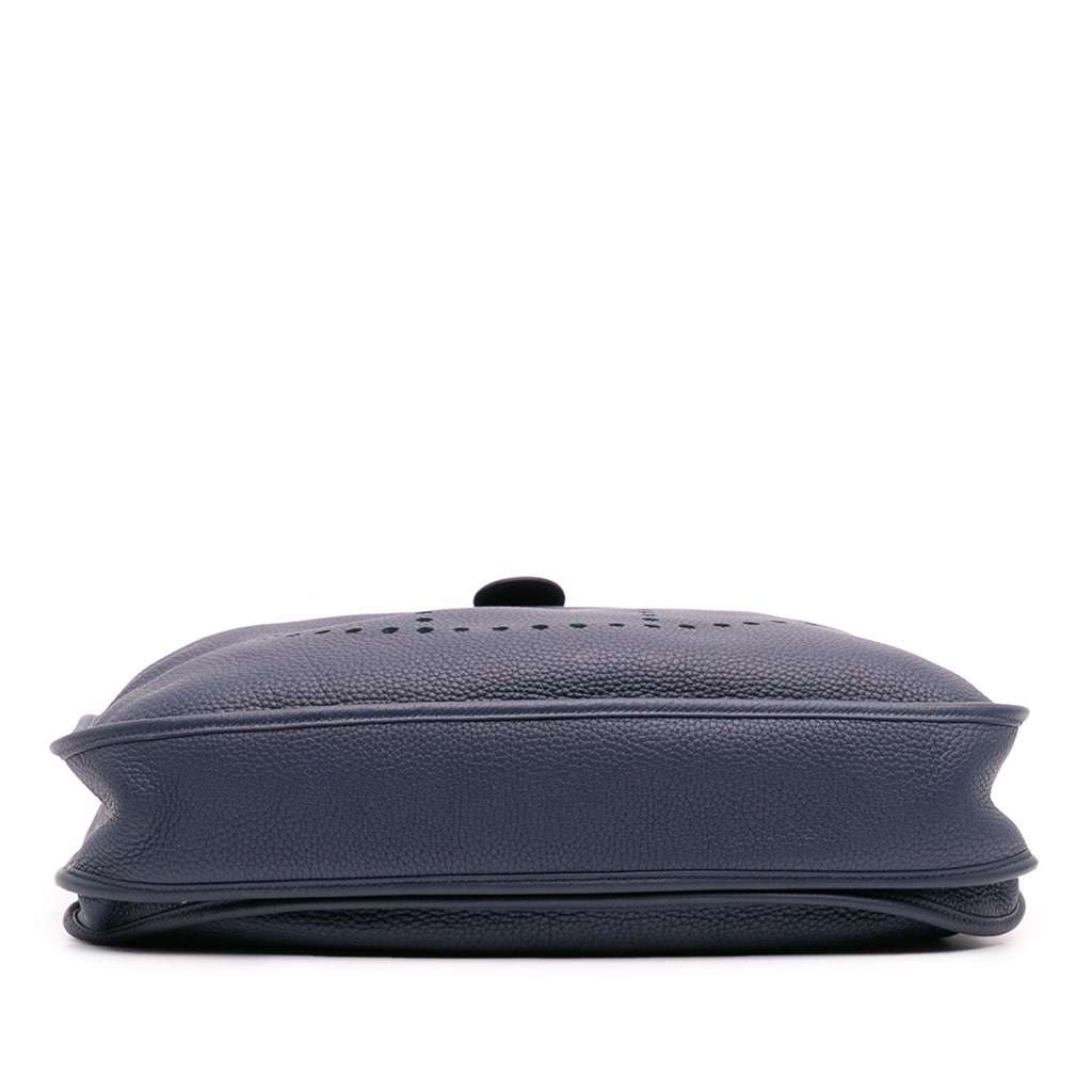 Hermès Clemence Evelyne III 33 Blue Leather Good condition - Inside View