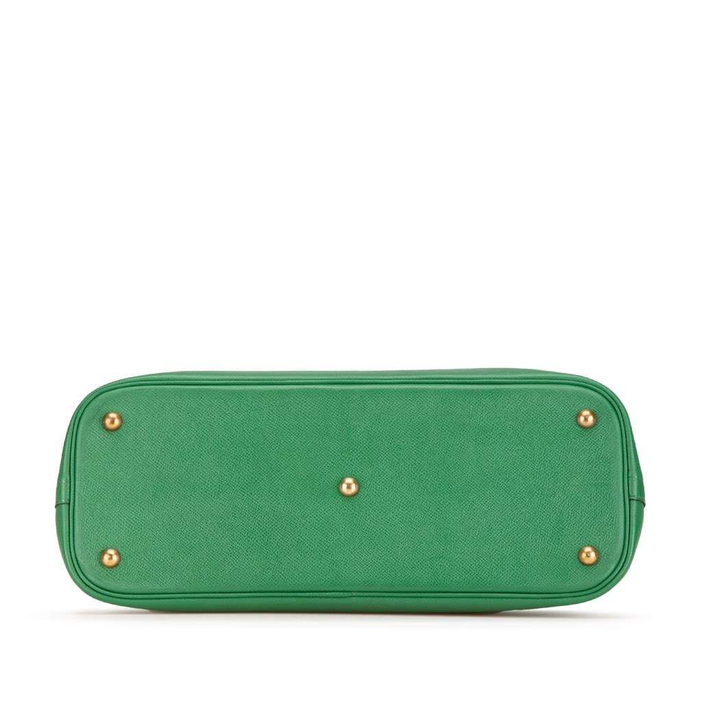 Hermès Courchevel Bolide 35 Green Leather Good condition - Inside View