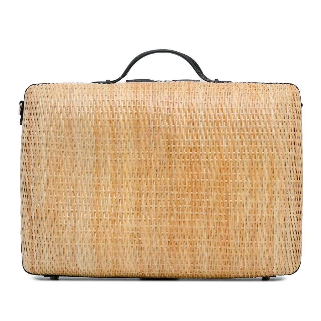 Fendi Rattan Travel Bag Brown Good condition - Inside View