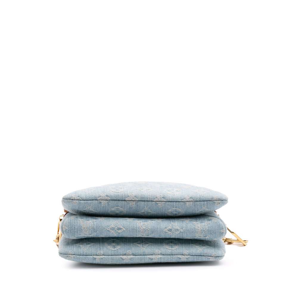 Louis Vuitton Monogram Denim Coussin BB Blue Denim Good condition - Inside View