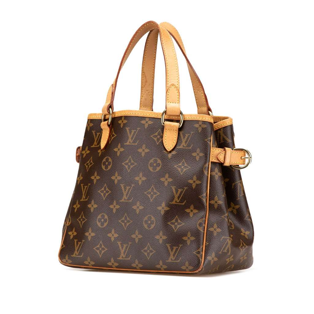Louis Vuitton Monogram Batignolles Vertical PM Brown Canvas Good condition - Back View