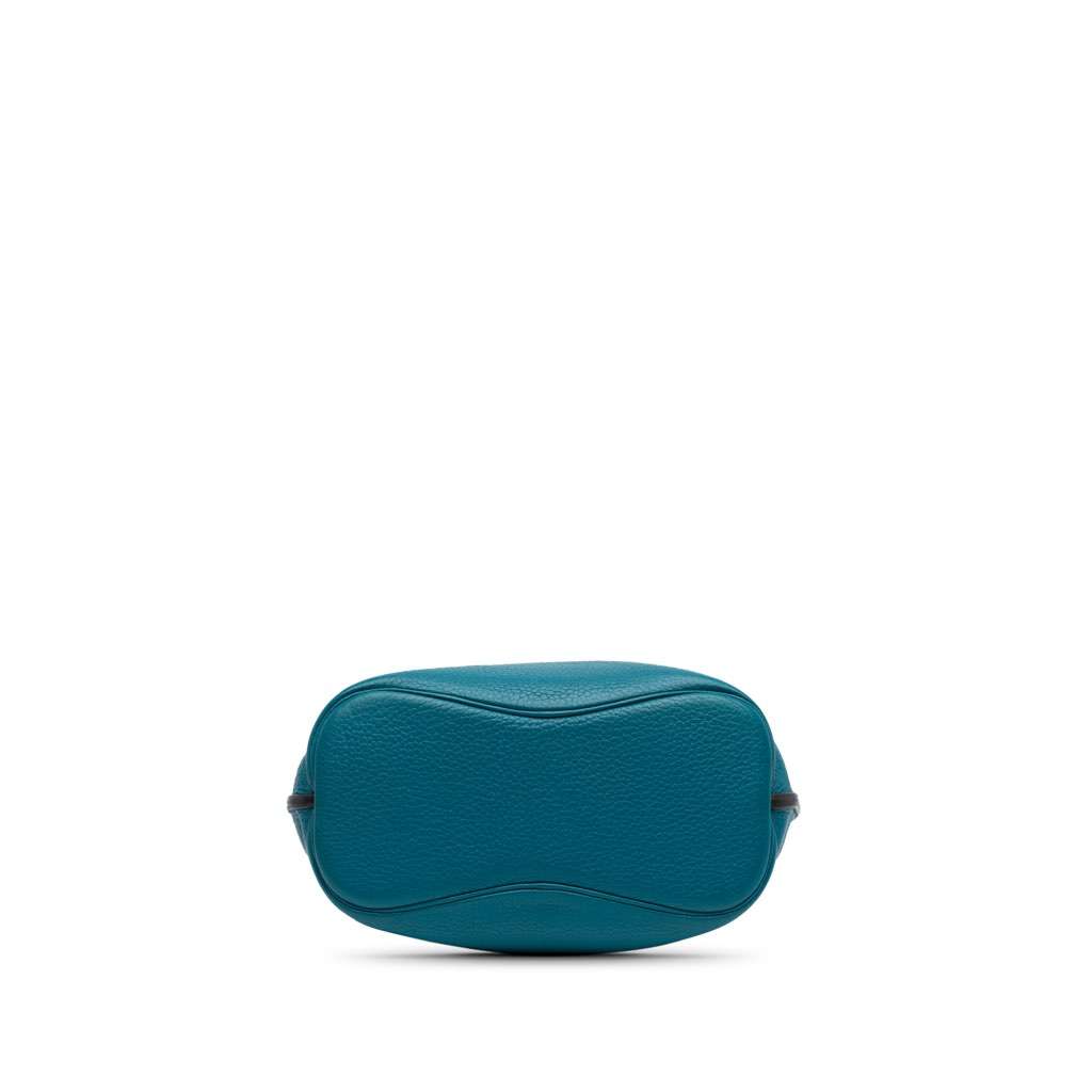 Hermès Clemence So Kelly 26 Blue Leather Good condition - Inside View