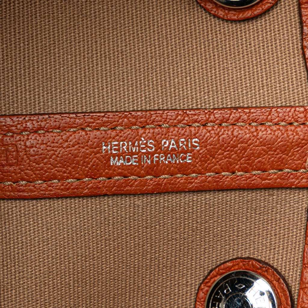 Hermès Toile and Negonda Garden Party 30 Orange Canvas Good condition - Box View