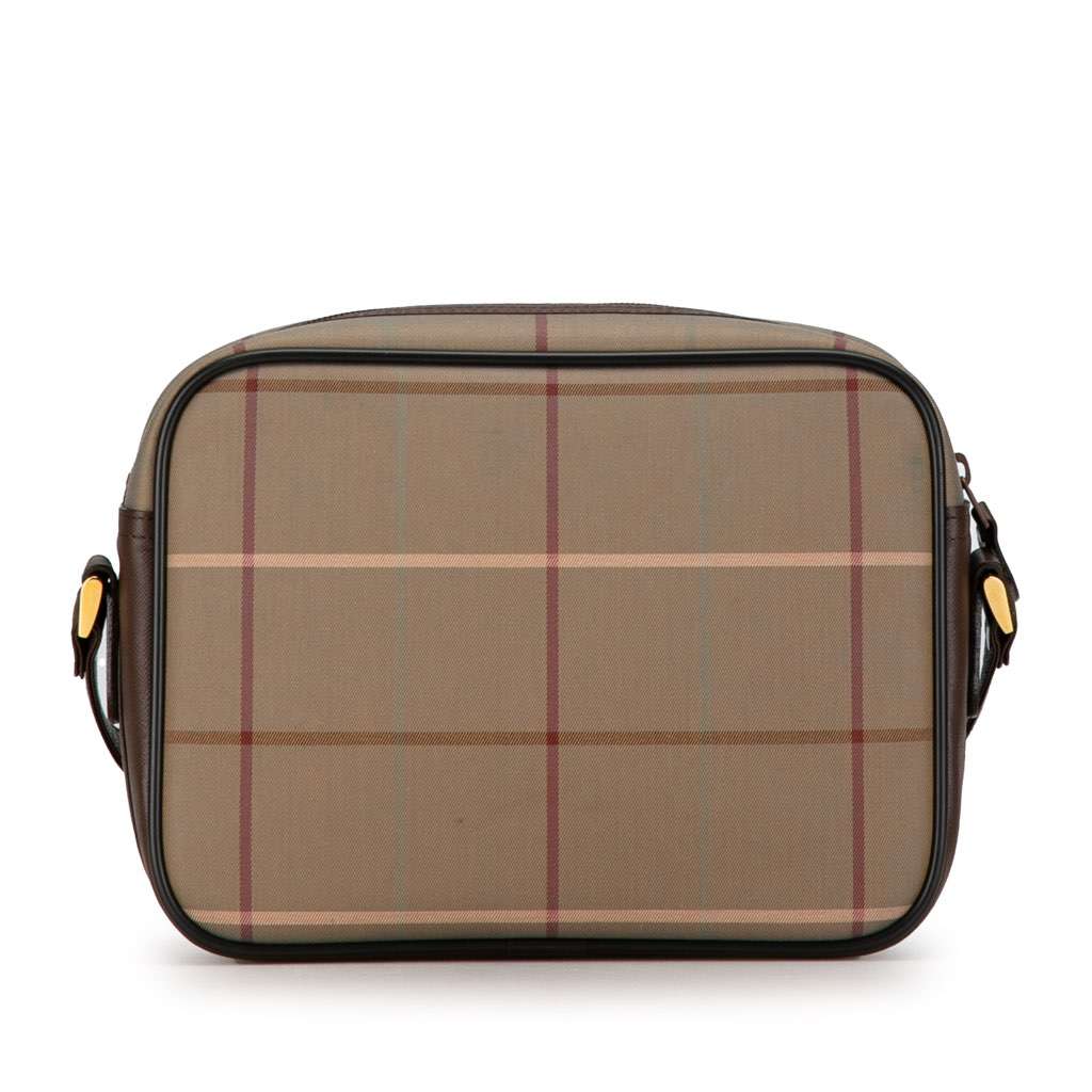 Burberry Vintage Check Canvas Crossbody Brown Canvas Good condition - Inside View