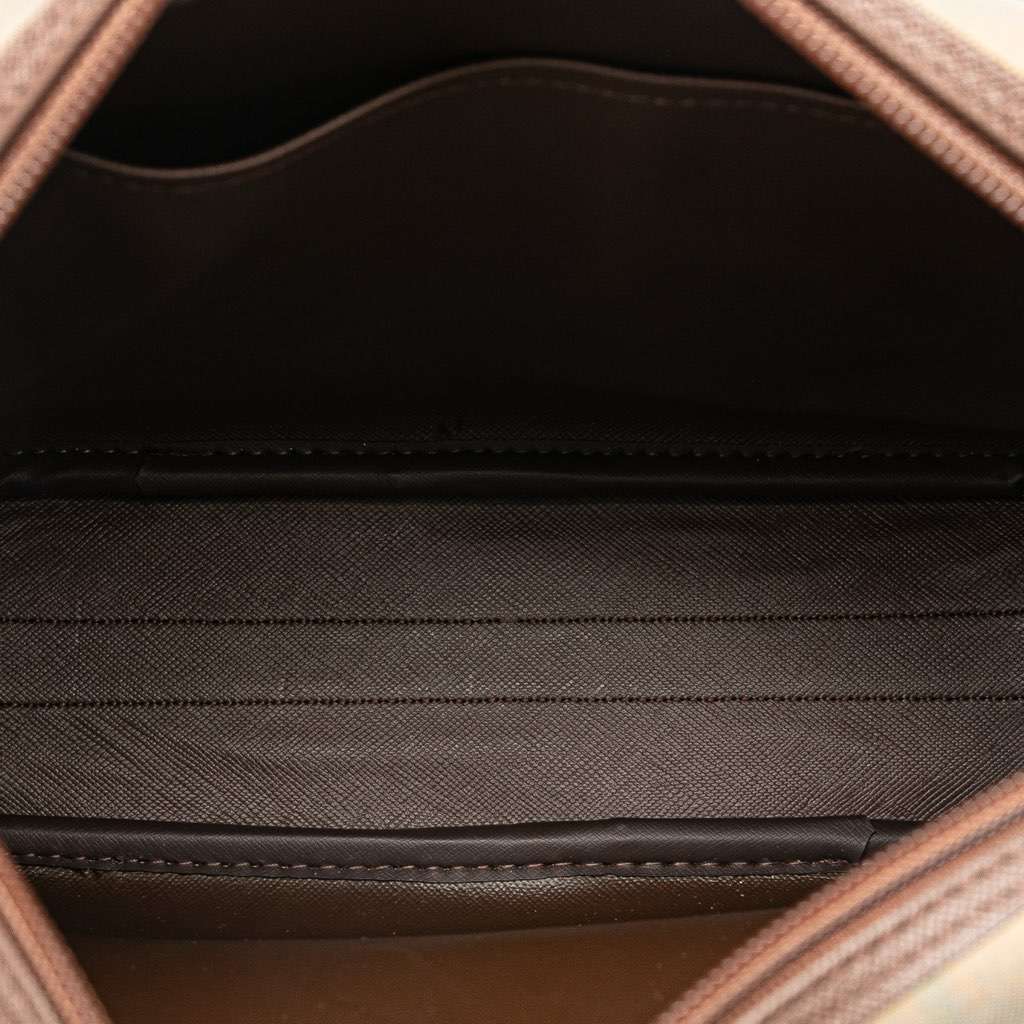 Burberry Vintage Check Canvas Crossbody Brown Canvas Good condition - Box View