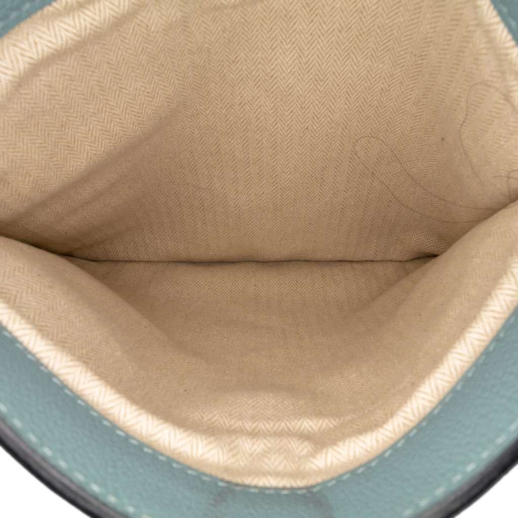 Hermès Clemence Marwari PM Blue Leather Good condition - Box View