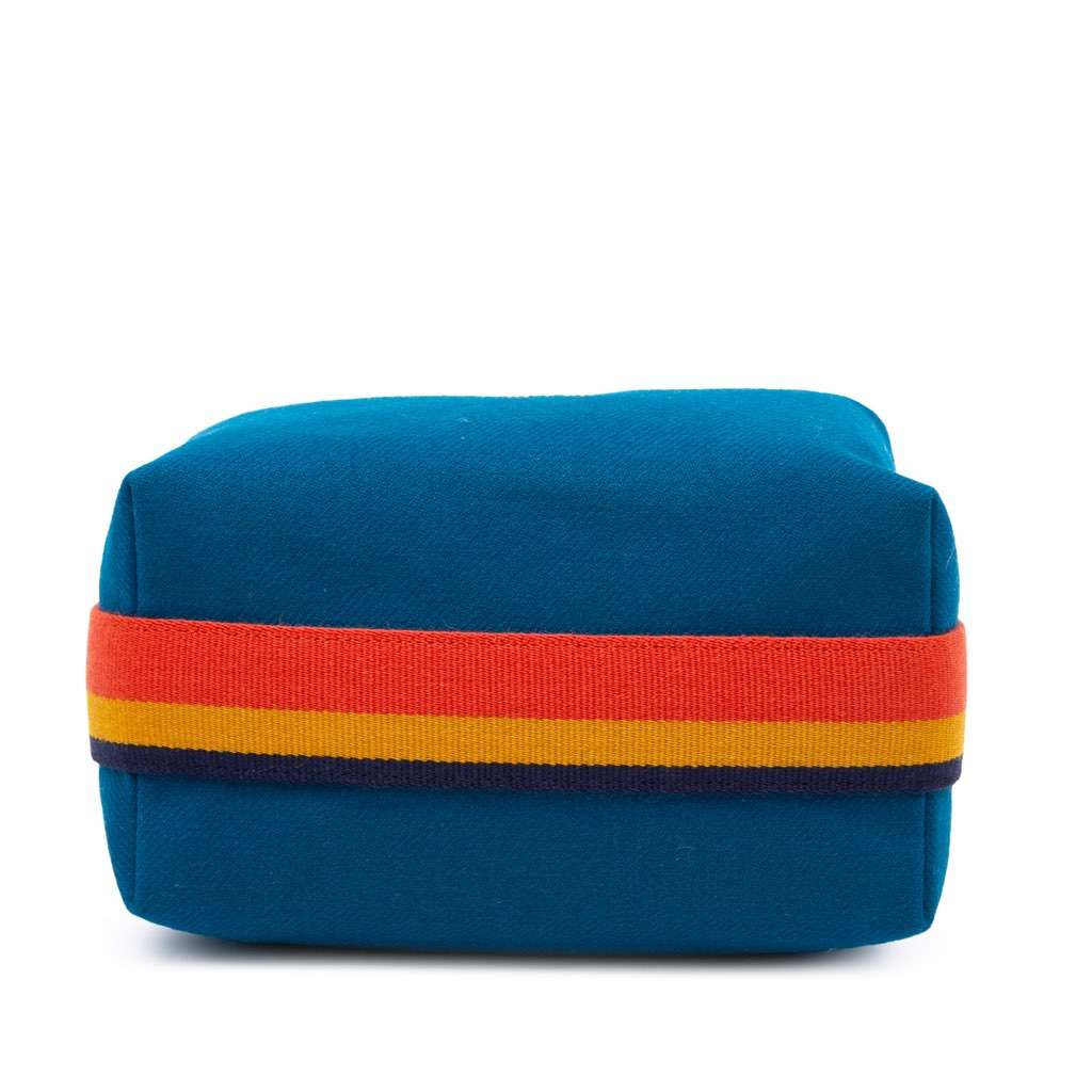 Hermès Small Wool Bride A Brac Rocabar Case Blue Wool Good condition - Inside View