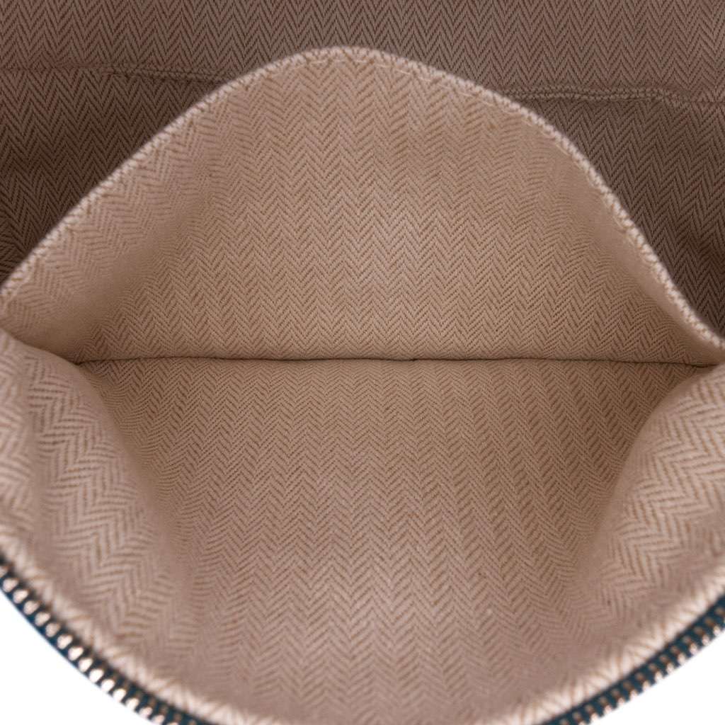 Hermès Small Wool Bride A Brac Rocabar Case Blue Wool Good condition - Box View