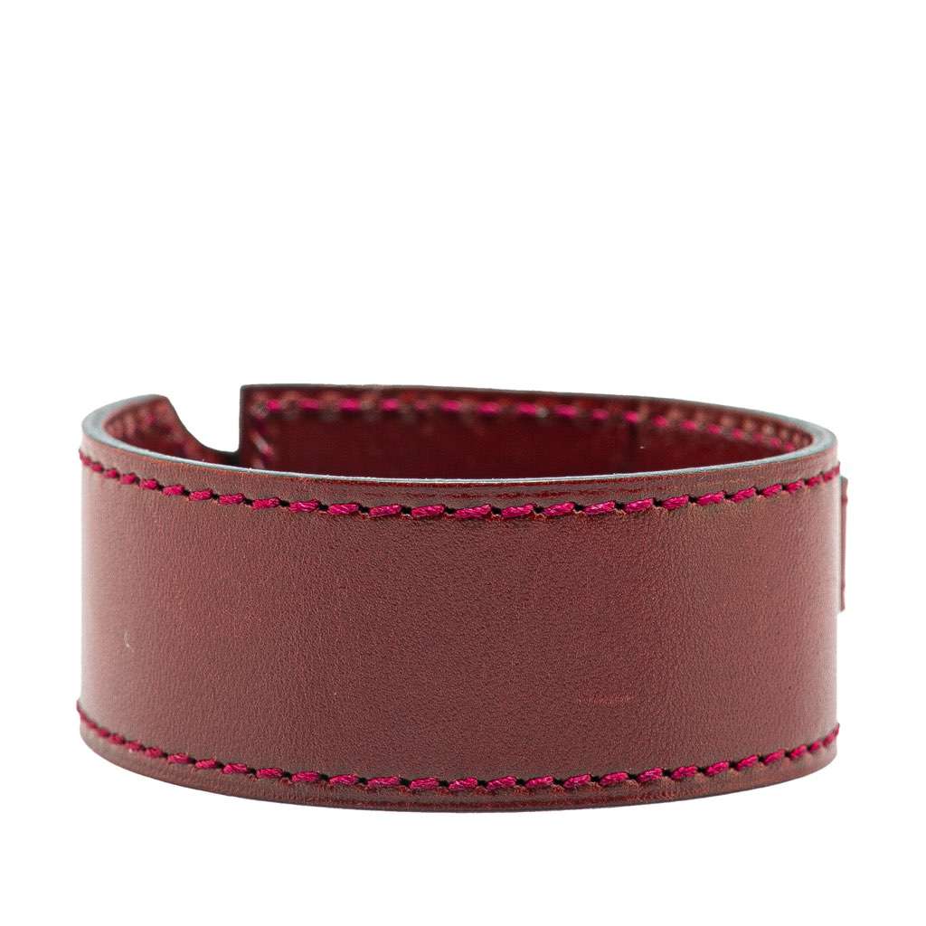 Hermès Leather Cadenas Artemis Bracelet M Red Leather Good condition - Inside View