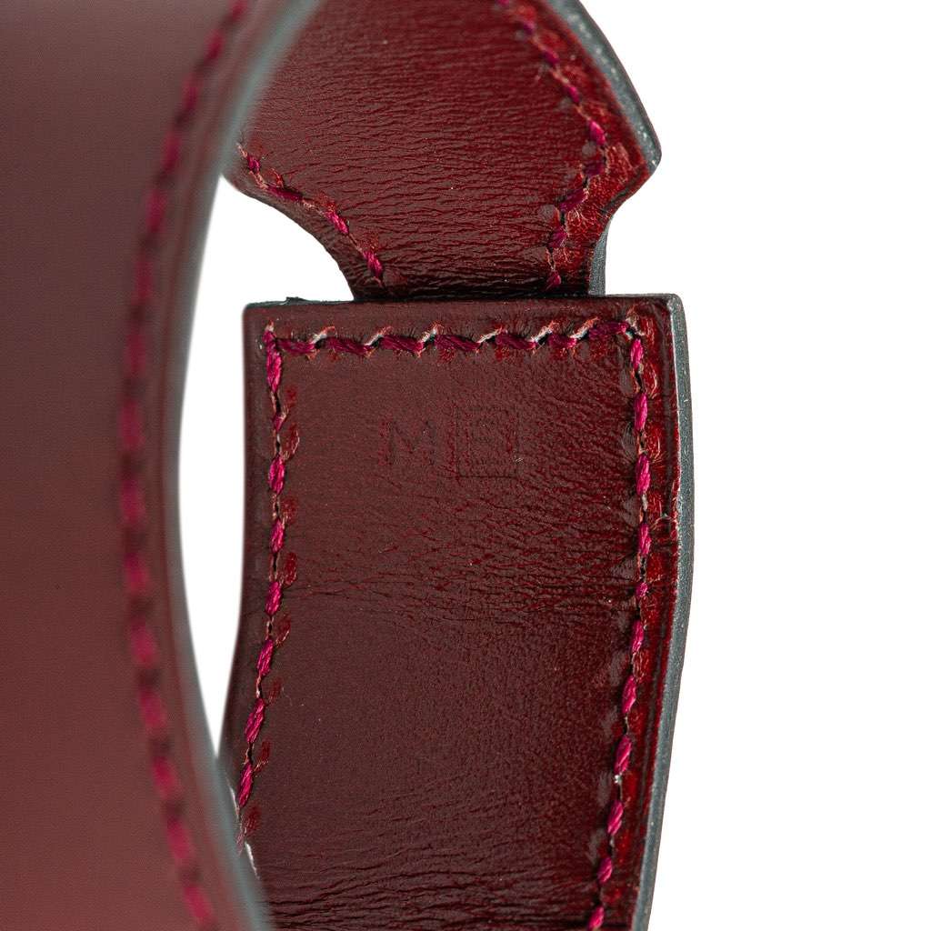 Hermès Leather Cadenas Artemis Bracelet M Red Leather Good condition - Box View
