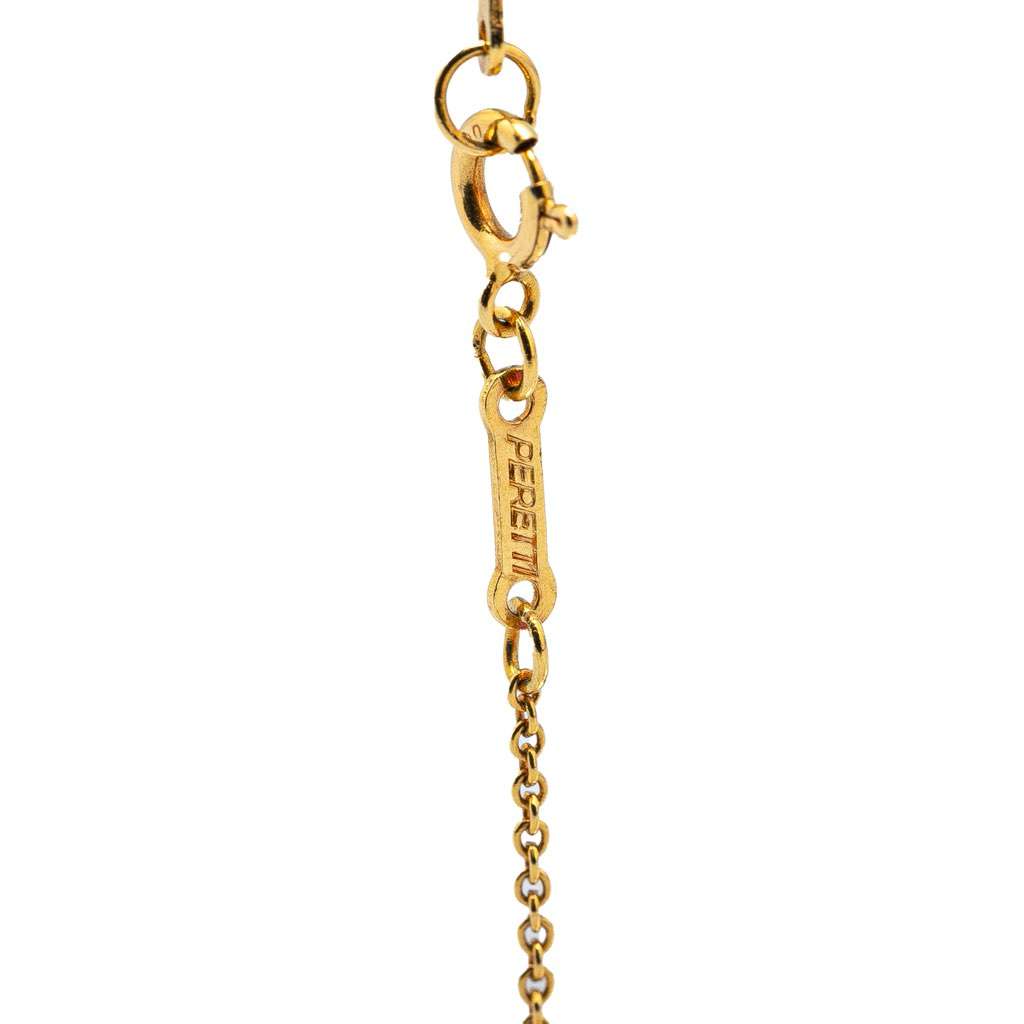 Tiffany & Co Elsa Peretti 18K Yellow Gold Open Teardrop Pendant Necklace Gold Gold Good condition - Box View