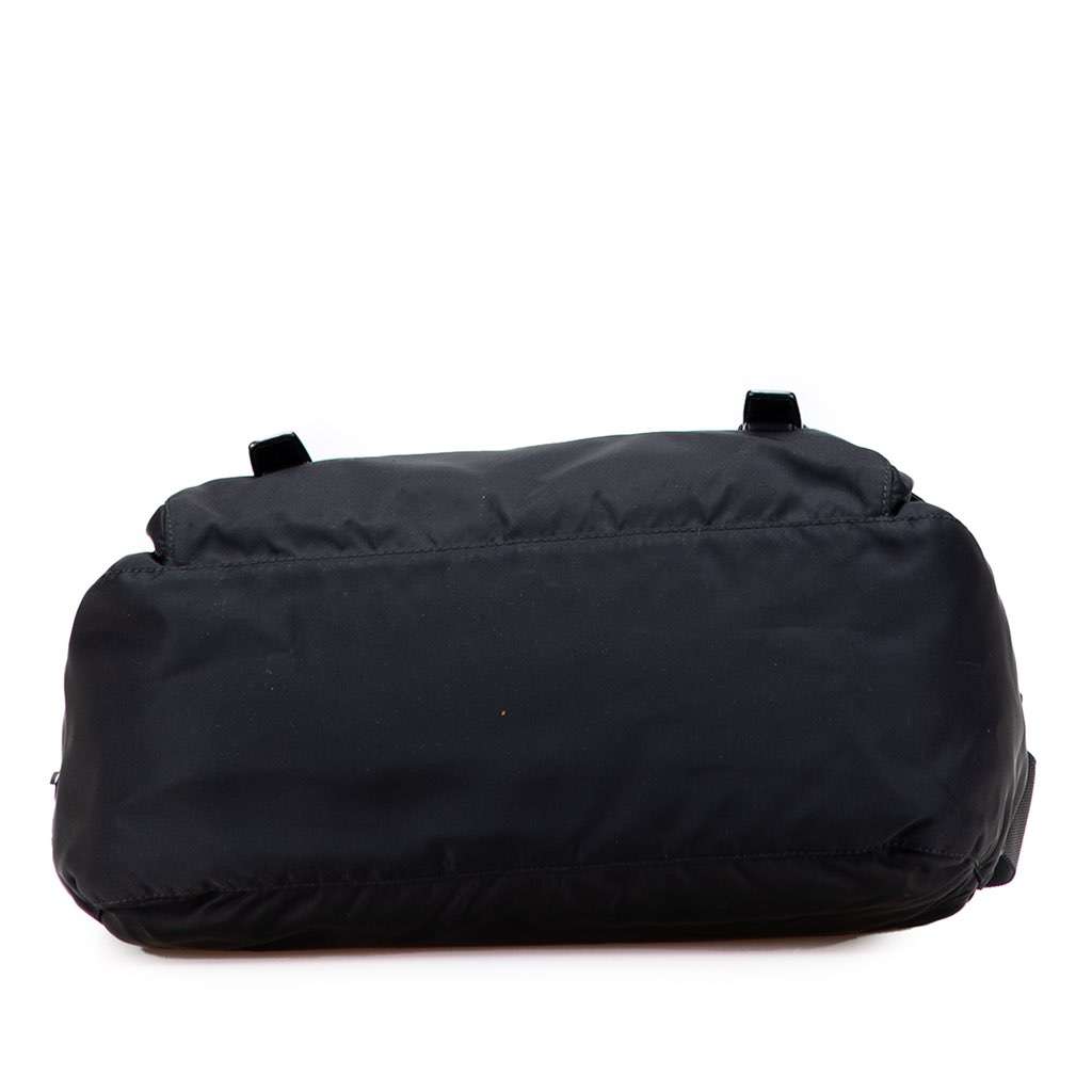 Prada Tessuto Zip Double Buckle Messenger Bag Black Good condition - Inside View