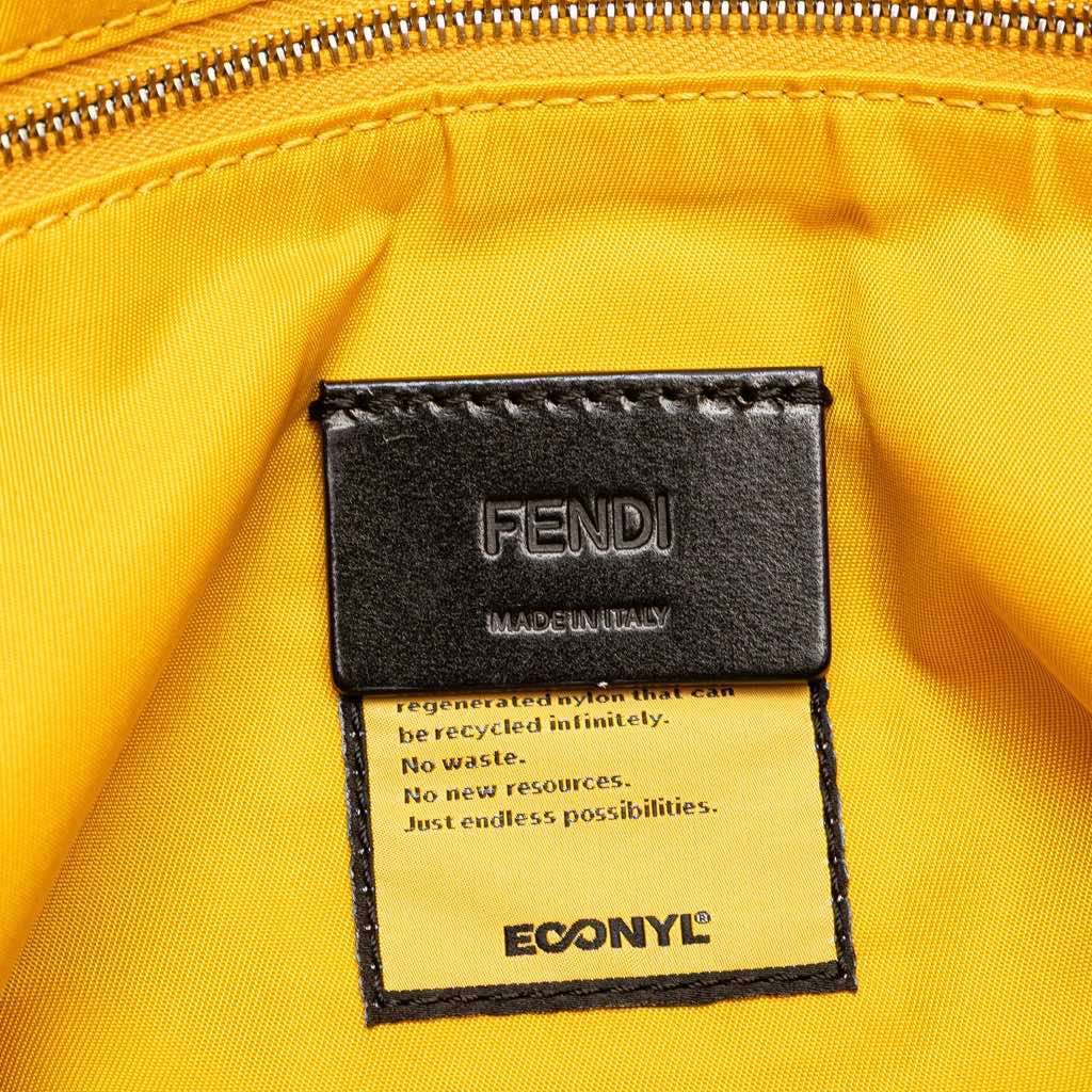 Fendi Large Econyl Nylon Baguette Satchel Yellow Very good - Box View